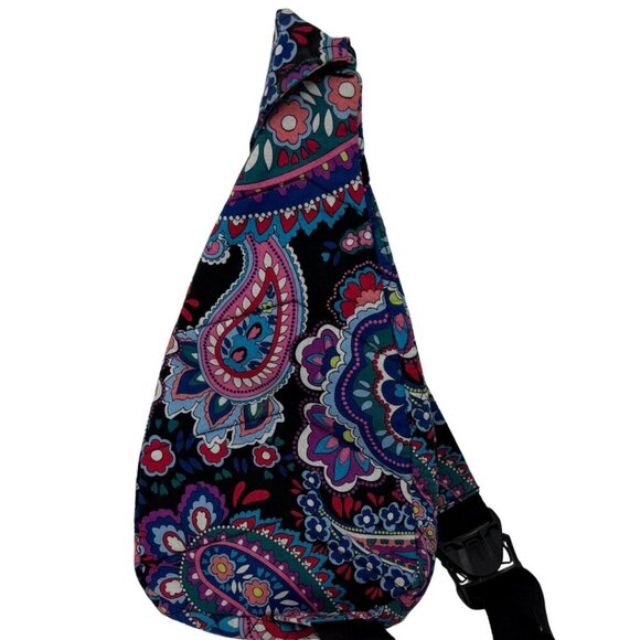 Vera Bradley Essential Small Sling Backpack Bag Haymarket Paisley Colorful NWOT - Picture 2 of 16